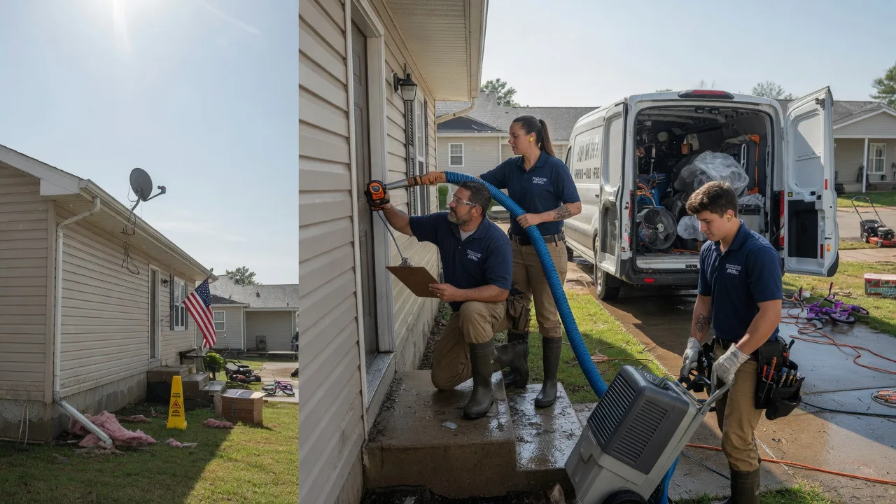 Ceiling Water Damage Restoration in Benton, IA near me
